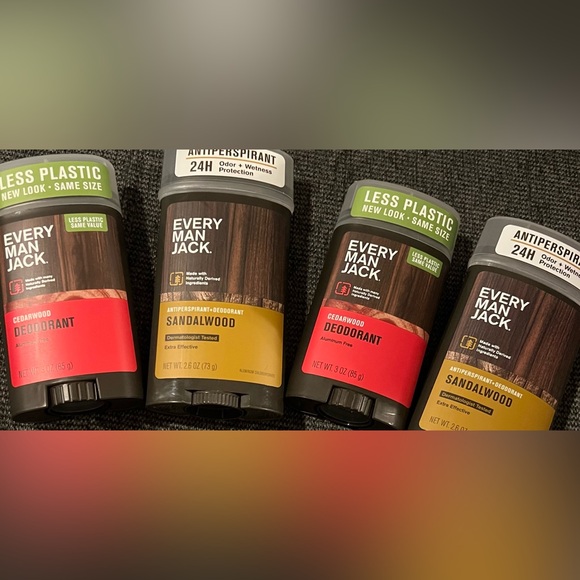 Every Man Jack Men’s Deodorant & Antiperspirant X’s 4 Cedarwood & Sandalwood - Picture 1 of 9